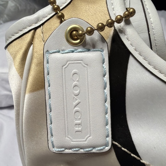 Coach Y2K Ltd Ed Ergo Multi Color Signature Scarf Print Shoulder Tote Bag Purse - Picture 2 of 16